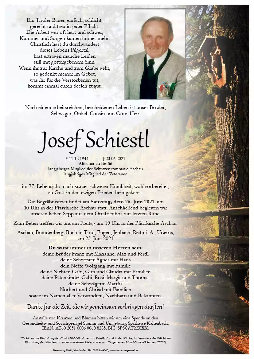 Parte von Josef Schiestl